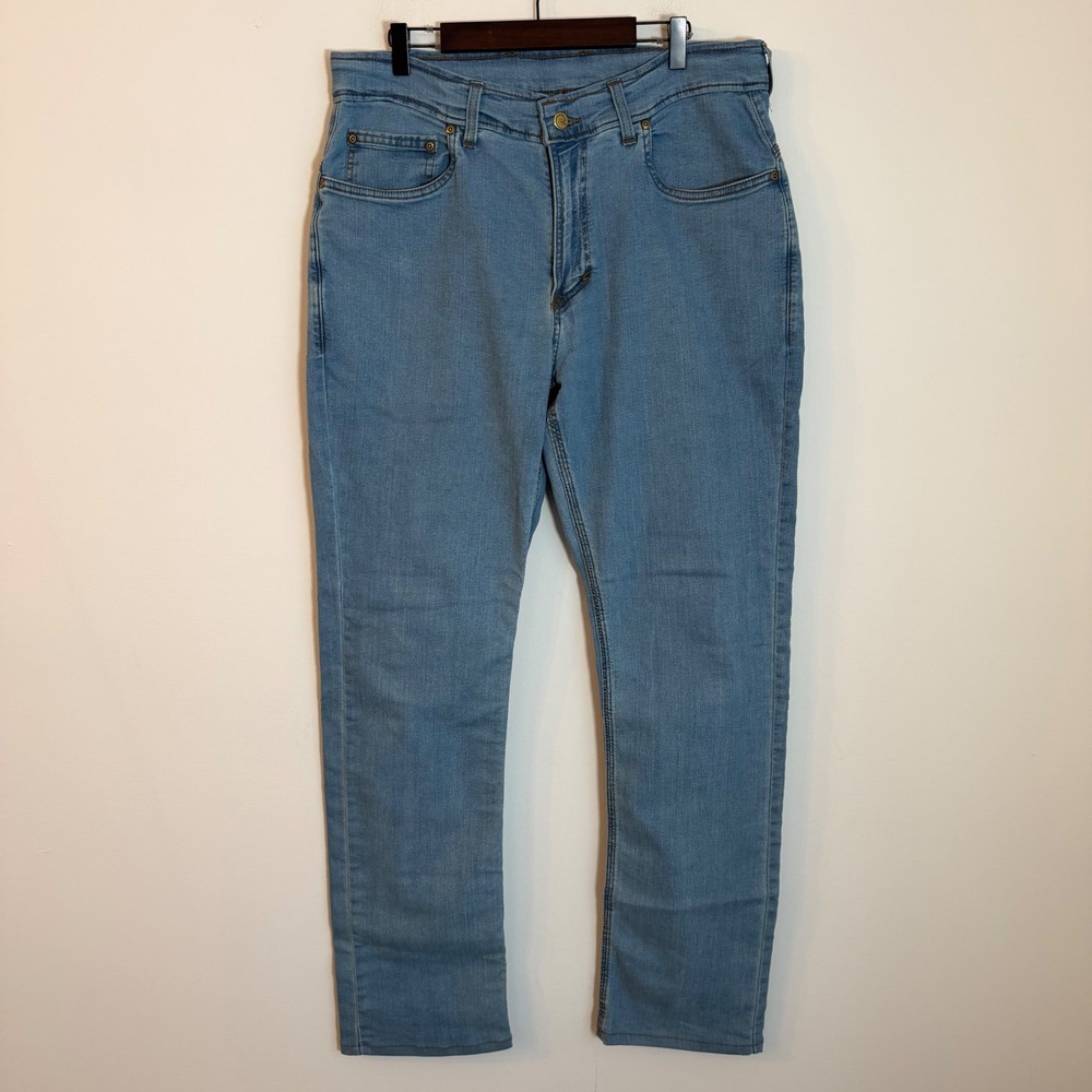 Origin USA Delta 68 Jeans Mens 34x32 Light Wash Denim Made in USA Stretch